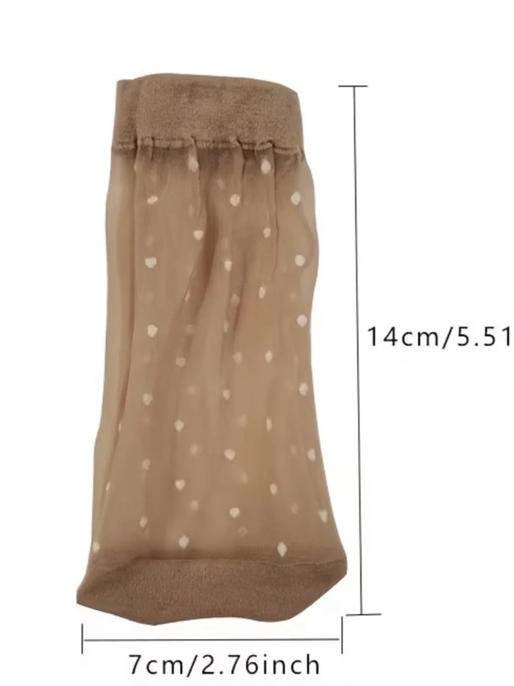 2 Pair Sheer Polka Dot Ankle Socks